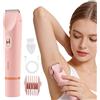 NewAusen Rasoio Elettrico Donna 2 in 1, Rasoio Elettrico Corpo IPX7 Impermeabile, Rasoio Intimo Donna a Secco e Bagnato, Damen Elektro-Rasierer per Corpo Ascelle Gambe Bikini, Uso Bagnato e Asciutto