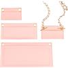 WADORN 3 Stile Organizer per Inserti in Feltro per Borsa, Kit di Conversione per Portafogli Pochette Fodera per Inserto per Borsa Mini Busta con Occhielli Inserto di Conversione per Portafoglio, Rosa