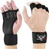 BEAST RAGE Guanti per sollevamento pesi Supporto per polso con guanti da allenamento completamente imbottiti per palmo da uomo, donna, per crossfit, bodybuilding, allenamento, guanti da uomo, S