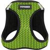 Best Pet Supplies Pettorina per cani Voyager Step-in Air, in rete, riflettente, non tira, per cani di taglia piccola-media e gatti, sicura con chiusura in velcro, fibbia, doppi anelli a D, 2 tonalità di verde lime, S