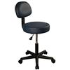 Master Massage Equipment Master Massage Backrest - Sgabello girevole con schienale regolabile in altezza, colore: Blu freddo
