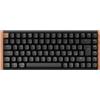Keychron K2 HE Special Edition - Layout Italiano QWERTY - Tastiera Meccanica 75% Wireless, Switch magnetici, RGB, QMK/VIA, Legno Scuro, Keycap PBT, Mac/Windows, 2.4GHz/Bluetooth/USB-C