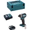 Makita avvitatore ad impulsi dtd153rtj1 (1 x 5,0 ah + dc18rc + makpac 2) 8435587912170
