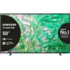 Samsung Smart TV 50" UE50DU8070UXZT, Crystal UHD 4K, 4K Upscaling, Airslim Design, DVBT-2, Q-Symphony & Adaptive Sound, Integrato con Bixby, comp con Alexa e Google Assistant, Black 2024 [Classe di -