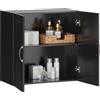 SoBuy FRG231-SCH Armadio sospeso Armadio da bagno con due ante Armadio da cucina Armadio medicinale Armadio Mobili da bagno