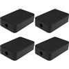 Create idea 4 Pezzi Scatola Di Giunzione 55x35x15mm ABS Scatola Elettrica Piccola Custodia Impermeabile Per Progetto Elettrico Per Elettronica Custodia PCB Scatola Per Hobby Elettronico Nero