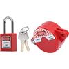 FILFEEL Il Kit del Lucchetto di Sicurezza per Blocco Valvola Include 1 Blocco Valvola, 1 Lucchetto e 2 Chiavi per Volantini con Diametro Compreso tra 25 e 64 Mm