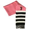 JUVENTUS Sciarpa Juventus Juve Ufficiale Rosa Donna Ragazza Girls in Acrilico Tubolare Doppia SCTJURORIGHFIBN
