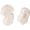 Bloomingville Marmo decorativo astratto, set di 2 stili, scultura bianca