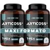 T-Rex Integratori ARTICOSS Integratore per Articolazioni Ossa e Cartilagini con Glucosamina Condroitina Msm Artiglio del Diavolo, Vitamina C e Vitamina D, Collagene e Acido Ialuronico. 120 compresse