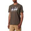 Armani Exchange Classic AX Box Logo with Camo Background Regular Fit Tee T-Shirt, Nero, L Uomo