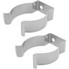 YINETTECH 2 clip per gambe da tavolo in acciaio inox, 55 mm, clip a molla per gambe da tavolo, morsetti per camper, roulotte, imbarcazioni, argento