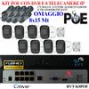 rvt kit poe 8 telecamere IP 2 mpx Varifocali IR 50 metri NVR 4K 8 poe + 8 ip totale