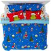 Franco Grinch by Dr. Seuss Holiday & Christmas Bedding - Set di biancheria da letto super morbido con federa, 7 pezzi, per letto king size (prodotto ufficiale Dr. Seuss)