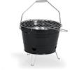 LIVOO Barbecue a charbon portable - LIVOO - DOC327N - Inox - Surface de cuisson ø27 cm - Hauteur 24 cm