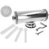 Browin 311020 Insaccatrice Orizzontale per Salsiccia 2,5 kg, insaccatrice Manuale per Salsicce, rigaglie, 4 imbuti di Diverso Diametro, Acciaio Inox
