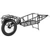VEVOR Rimorchio per Bici Carrello, Stoccaggio Compatto Struttura Sgancio Rapido, Ruote da 508 mm, Adatto alla Maggior Parte delle Ruote Bici Portabiciclette, Acciaio Carbonio, Carico Portato 32 kg