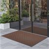 VEVOR Zerbino per Porta d'Ingresso, 1194 x 889 mm, Zerbino Commerciale, Tappeto Moderno ed Elegante con Supporto, Tappeto Industriale Lavabile Resistente per Ingresso, Corridoio, Marrone