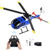 VEVOR Elicottero RC, Elicottero Radiocomandato a 4 Eliche, 2,4 GHz con Giroscopio a 6 Assi, Aeroplano RC a 4 Canali, Luce LED e Decollo Atterraggio con un Solo Tasto Giocattolo Aereo
