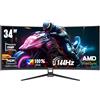 Suevery Monitor Curvo Suevery 34" Ultrawide UWQHD 3440x1440 144Hz HDR FreeSync Gaming