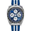 Bulova Racer Shelby Limited Edition 98B452 - Orologio da uomo cronografo ad alta precisione, 262 kHz, 43 mm, quadrante blu, cassa in acciaio, cinturino in gomma, vetro zaffiro