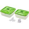 Tefal XA258010 - Set di 2 contenitori per il pranzo sottovuoto compatibili con Vacupack Plus, plastica, verde, 17 x 16 x 15 cm