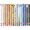 LEGAMI - Set di 15 penne gel cancellabili con inchiostro cancellabile termosensibile, gamma di colori dell'inchiostro e disegni a botte, punta da 0,7 mm, disegni di animali, tigre, mostro, pinguino