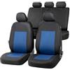 Walser coprisedili auto Sandray Complete Set, Coprisedili auto universali blu-nero, Rivestimenti in poliestere 13307