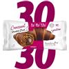 FEELING OK - Croissant Double Cioc - Croissant Doppio Cioccolato Proteico con Riepieno - 50 gr x 30 Croissant