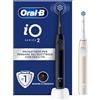 Oral-B iO 2 Spazzolino Elettrico Oral B, Nero e Rosa, 1 Testina Di Ricambio, 2 Spazzolini, Delicato sulle Gengive, Efficace sulla placca, Sensore di Pressione, Pulizia Denti Efficace