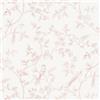 Yomshi Carta da parati autoadesiva con uccelli, fiori rosa, pellicola adesiva per mobili, impermeabile, in vinile, 44 cm x 3 m, per camera da letto, soggiorno, cucina