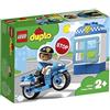 LEGO DUPLO Town Moto della Polizia, Mattoncini da Costruzione con Personaggio Giocattolo del Poliziotto, Giochi per Bambini di 2+ Anni, 10900