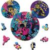 Trefl - Puzzle di contorno in legno: Mickey Mouse, Topolino di culto, Cult Mickey Mouse - 500+5 pezzi, Wood Craft, 70 figure,puzzle moderno di qualità, per adulti e bambini di età superiore ai 12 anni