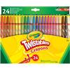 Crayola - Pastelli a cera Gira & Colora, 24 pz. , Modelli/Colori Assortiti, 1 Pezzo