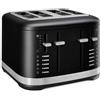 KitchenAid 5KMT4109EBM Ghisa Nero, Tostapane 4 Fette Automatico