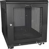 StarTech.com Armadio Rack 19 12U su Ruote a 4 Montanti, Server Rack a Profondità Regolabile con Ripiano da 1U e Serratura