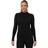 DANISH ENDURANCE Maglia Termica Donna in Lana Merino per Freddo Estremo, Manica Lunga, Intimo Termico per Sci, Trekking, Escursionismo, Nero, XXL