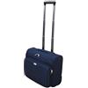 Ormi Valigia Piccola Pilota Business in Poliestere 42x25x35, 30 Litri 2 ruote, Con Tasca Pc, Bagaglio a Mano (Blu)