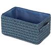 Compactor RAN9693 Lilou-Cesto portaoggetti, Blu, 23 x 15 x H.12 cm