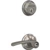 Schlage FB50 N V MER 619 Catenaccio Cilindro Singolo e Leva Merano Entrata con Chiave, Nichel Satinato