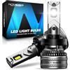 NOVSIGHT H11 LED Lampadine - 45000LM 200W H11 lampadine per fari con ventola, 900% di luminosità 6500K luce bianca lampadina LED, Plug and Play, IP68 impermeabile, confezione da 2