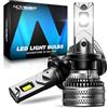 NOVSIGHT H7 LED Auto - 45000LM 200W H7 lampadine per fari con ventola, 6500K luminosità bianca fredda H7 LED kit di conversione alogena, IP68 impermeabile, confezione da 2