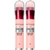 Maybelline New York Instant Anti-Age Cancella Età Correttore Multiuso Colore 05 Rosa Illuminante con Applicatore a Spugnetta - 2 Cosmetici