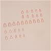 LOPHE Unghie Finte Francese, 24 Pezzi Naturali Unghie Adesive con Bordo Bianco Disegno, Unghie Finte Copertura Completa Nude Naturali, per Donne e Ragazze per Nail Art（Rosa Brillante）
