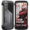 OSCAL PILOT 1 Rugged Smartphone 2025, 18GB+256GB/2TB TF|15000mAh/33W| 50MP+32MP Telefono Indistruttibile|170LM LED telefono robusto| 90Hz+6,67" FHD|Android 14| NFC/GPS/Fingerprint/Dual SIM/OTG