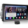 ATOTOEXCEL Autoradio 2 Din Android, CarPlay e Android Auto Senza fili con 7 pollici Schermo per Auto, Diagnosi OBD2 Bluetooth, GPS Navi, Wi-Fi/Bluetooth/USB, Chat-AI, FM/AM/RDS, A5LG2B7T-S04