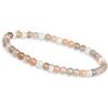GD GOOD.designs Bracciale in pietra di luna per donna con pietre naturali autentiche e perla in argento 925 - Bracciale di pietre preziose I Braccialetto con perle di pietra naturale da 4 mm