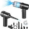 URAQT Aspirabriciole Portatile, 9KPA 4kmAh Aspirabriciole Potenti Mini Aspirapolvere Portatile con Filtro, 30 Min Mini Aspirapolvere Auto Ricaricabile 3 in 1 Aspirabriciol Senza Fili per Auto, Ufficio
