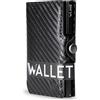 WLine Porta Carte di Credito Uomo e Donna Schermato in Fibra di Carbonio - Portafoglio Uomo Slim Rfid Compatto ed Elegante - Portatessere Uomo Tascabile (Nero Carbon senza Zip)
