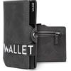 WLine Portafoglio Uomo Slim con Portamonete Rfid Compatto ed Elegante - Porta Carte di Credito Uomo e Donna Schermato in Pelle PU - Portatessere Uomo Tascabile (Grigio Vintage con Zip)
